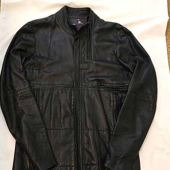 - Men's G-star 3301 Genuine leather jacket size medium - Picture 1 of 16